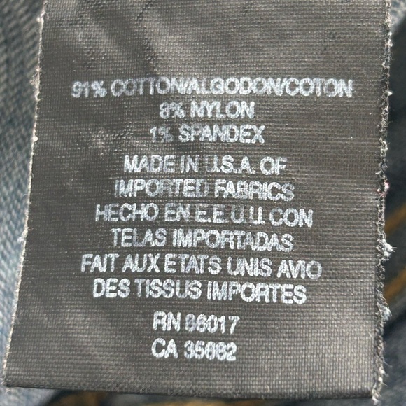 bebe Vintage Mid Rise Flare Leg Denim Jeans USA SZ 30 Tan Suede Back Logo Y2k - Picture 7 of 16